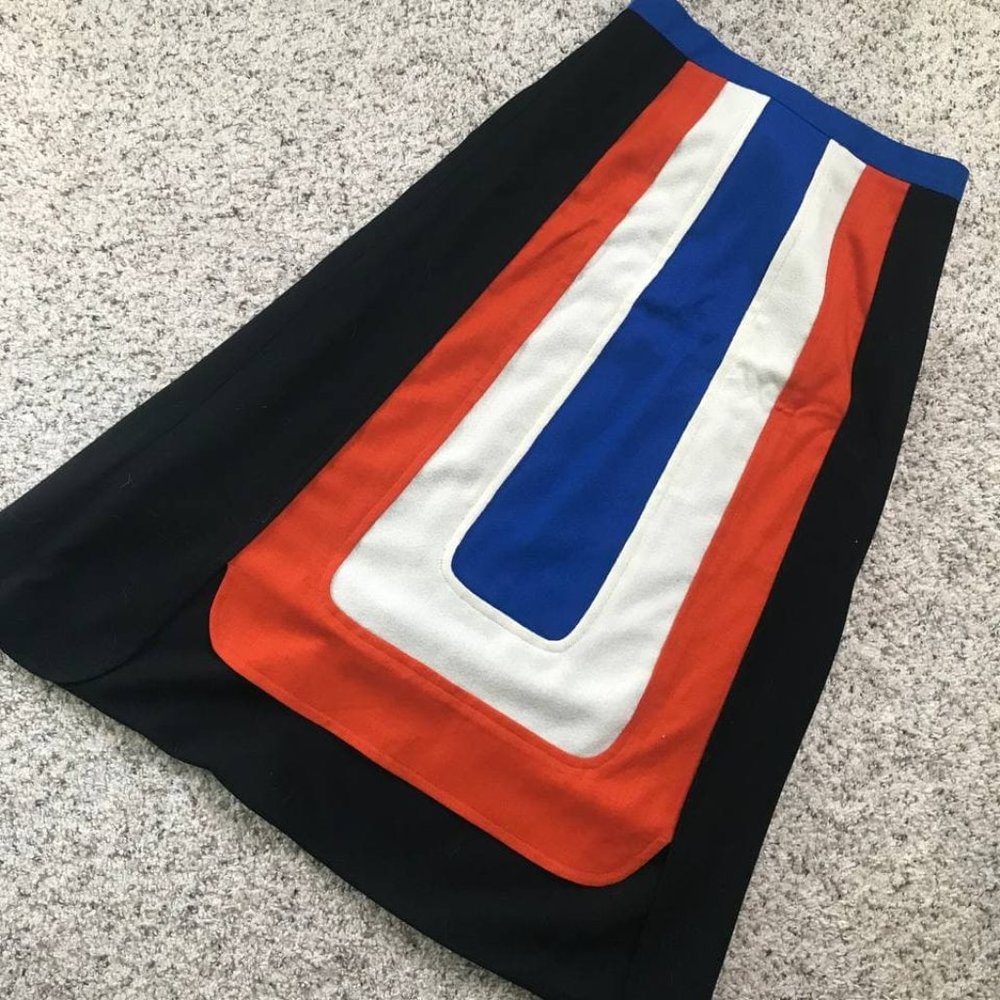 NOVIS Midi Wool Midi Skirt